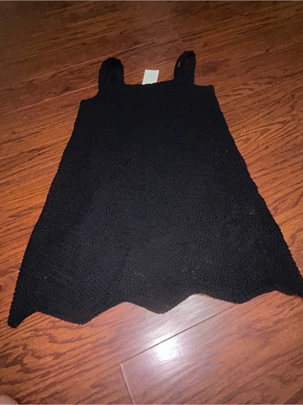 Target Black Crochet Tank Dress or Swim Coverup